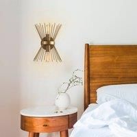 Opviq Kirpi 3092 wall light up/down width 23 cm gold