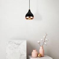 Opviq Yildo 7000 pendant light 1-bulb 15cm black/copper