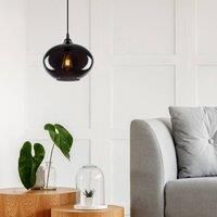 Opviq Smoked 050 pendant light 1-bulb glass 27cm