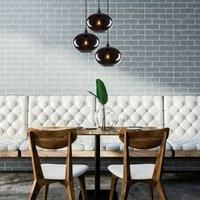 Opviq Smoked 051 hanging light 3-bulb round glass 27cm