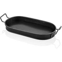 The Mia Black Oval Serving Tray (54 x 23 cm)