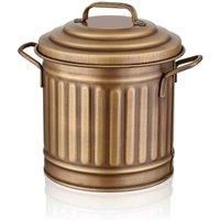 The Mia Gold Countertop Waste Basket, 4L