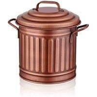 The Mia Copper Countertop Waste Basket, 4L