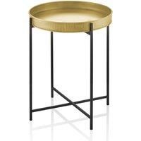 the mia Gold Round Side Table