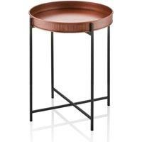 the mia Copper Round Side Table