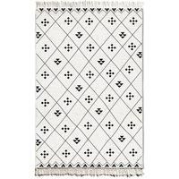 The Mia Noir & Blanc Kilim Rug - 180 x 120 cm