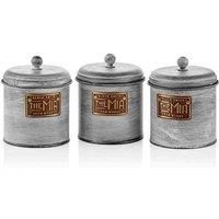 The Mia Stone Collection Coffee, Tea, And Sugar Canister Set