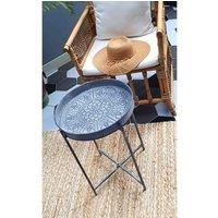 The Mia Stone Series Round Side Table