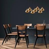 Opviq Tattoo 6222 pendant light 7-bulb gold