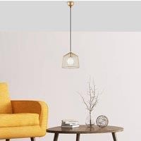 Opviq Cat 12060 hanging light 1-bulb 26 cm glossy gold