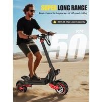 J15 Electric Scooter 1600W 48V 18AH 10 Inch Off-Road Electric Scooter 50km/h Adult Electric Scooter Dual Suspension Disc Brake