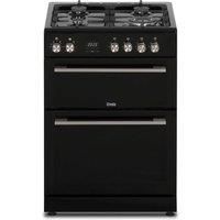 C60DFDOBL 60Cm Black Freestanding Dual Fuel Double Oven