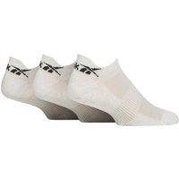 Mens and Ladies 3 Pair Reebok Essentials Cotton Trainer Socks White 6.5-8 UK