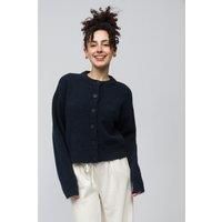 Sophisticated Navy Cardigan with Effortless Style