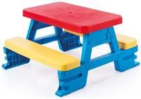 URBNLIVING Dolu Childrens Colourful Picnic Table For 4