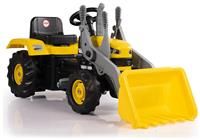 Dolu Kids Ride On Tractor Pedal Operated Toy Excavator Yellow 3+ Outdoor Garden