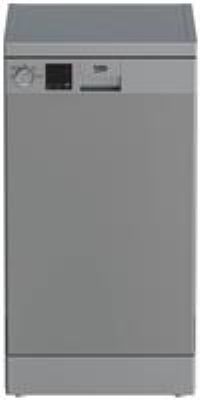 Beko DVS04020S Free Standing Slimline Dishwasher in Silver
