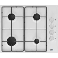 Beko HIBG64120SW Integrated Gas Hob in White