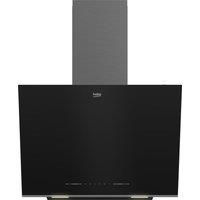 Beko Bhca66341Bbh Black Glass & Stainless Steel Chimney Cooker Hood, (W)59.5Cm