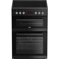 Beko EDC634K 60cm Double Oven Electric Cooker in Black Ceramic Hob