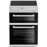 Beko ETC611W 60cm Double Oven Electric Cooker in White Ceramic Hob