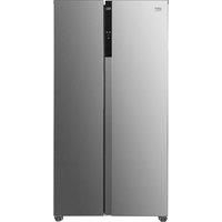 BEKO Frost Free ASL1532PX American-Style Fridge Freezer - Brushed Steel, Brushed Steel