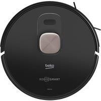 Beko Robot Vacuum Cleaner VRR61414VB | LDS Laser Navigation | 130 Minute Run Time | 2000 Pa Suction Power | 4 Cleaning Modes | Wifi connected/Smartphone compatible | RoboSmart