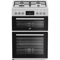 Beko EDG6231W 60cm Twin Cavity Gas Cooker in White