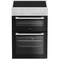 Zenith ZET605W 60cm Twin Cavity Electric Cooker in White Ceramic Hob 6