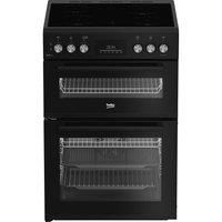 Beko AeroPerfect FDCA6732CK 60cm Single Oven Electric Cooker with Ceramic Hob - Black - A/A Rated, Black
