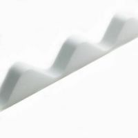 Corrugated Roofing Sheet Foam Eaves Fillers 1m White Pack of 4