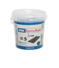 Corrugated Bitumen Roofing Fixing Nails | Red, Green. Black, Grey | 80mm | PK100