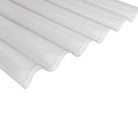 Corrubit Clear Polycarbonate Corrugated Roofing Sheet (L)2M (W)950mm (T)0.8mm
