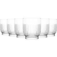 6x LAV Tokyo Whiskey Glasses Glass Scotch Rum Drinking Tumblers Set 330ml