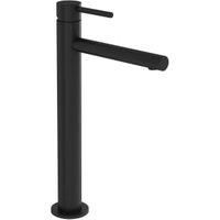 VitrA Origin Tall Neck Mono Basin Mixer Tap - Matt Black