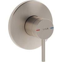 VitrA Origin Round Built-In 1 Way Exposed Shower Mixer Valve - Brushed Nickel