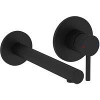 VitrA Origin Built-In Wall Mounted Basin Mixer Tap - Matt Black