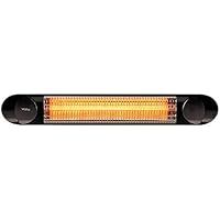 Veito BLADE2500-BLACK Blade S2500 Waterproof IP55 Wall/Ceiling Mounted Indoor and Outdoor Patio Heater, Black, Aluminum