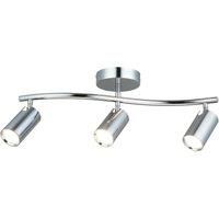 Lucea Spotte downlight, chrome, 3-bulb