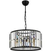 Avonni AV-1667-3BSY pendant light, crystal glass rods