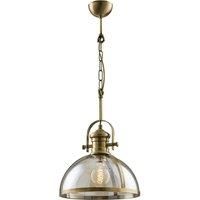 Avonni AV-5063-1E pendant light, glass, antique gold