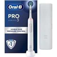 Oral-B Pro 3 Electric Toothbrushes Adults, Christmas Gifts For Women / White