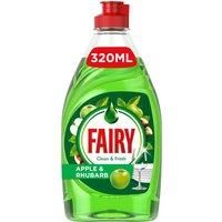 Fairy Clean & Fresh Washing Up Liquid Apple & Rhubarb 320ML