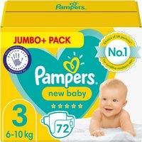 Pampers Premium Protection New Baby Size 3, 70 Nappies, 6kg - 10kg, Jumbo+ Pack, Pampers/' Nº1 Comfort & Protection for Sensitive Skin