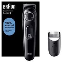 Braun Beard Trimmer Series 3 Bt3400, Trimmer For Men With 50-Min Runtime