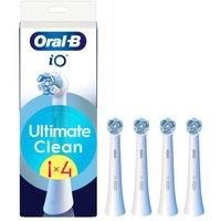 Oral-B iO Series Ultimate Clean, Original Replacement Round Brush Heads, with Crisscross Bristles for Advanced Deep Cleaning and Plaque Removal, Designed for Oral-B iO Electric Toothbrushes, 4
