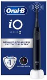 Oral-B iO2 Night Black Electric Toothbrush with Smart Pressure Sensor