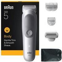 BRAUN Series 5 BG5350 Wet & Dry Body Groomer - Grey, Silver/Grey