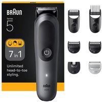 BRAUN Series 5 AIO5520 7-in-1 Wet & Dry Trimmer - Grey, Silver/Grey