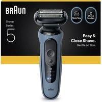Braun Braun Series 5 Electric Shaver, Up To 50 Min, 52-A1000S, Azure